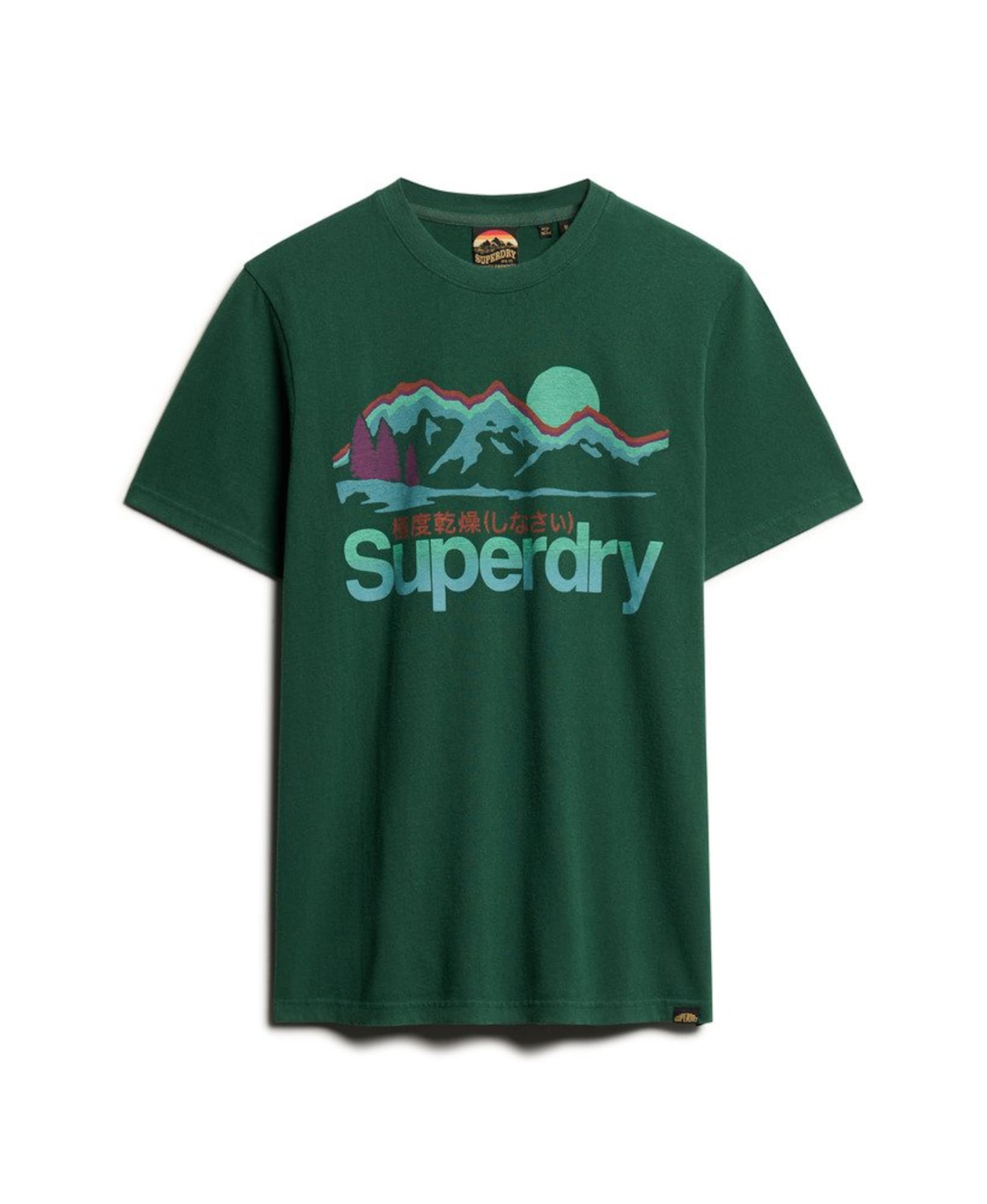 žalia Superdry & Co Marškinėliai: priekis