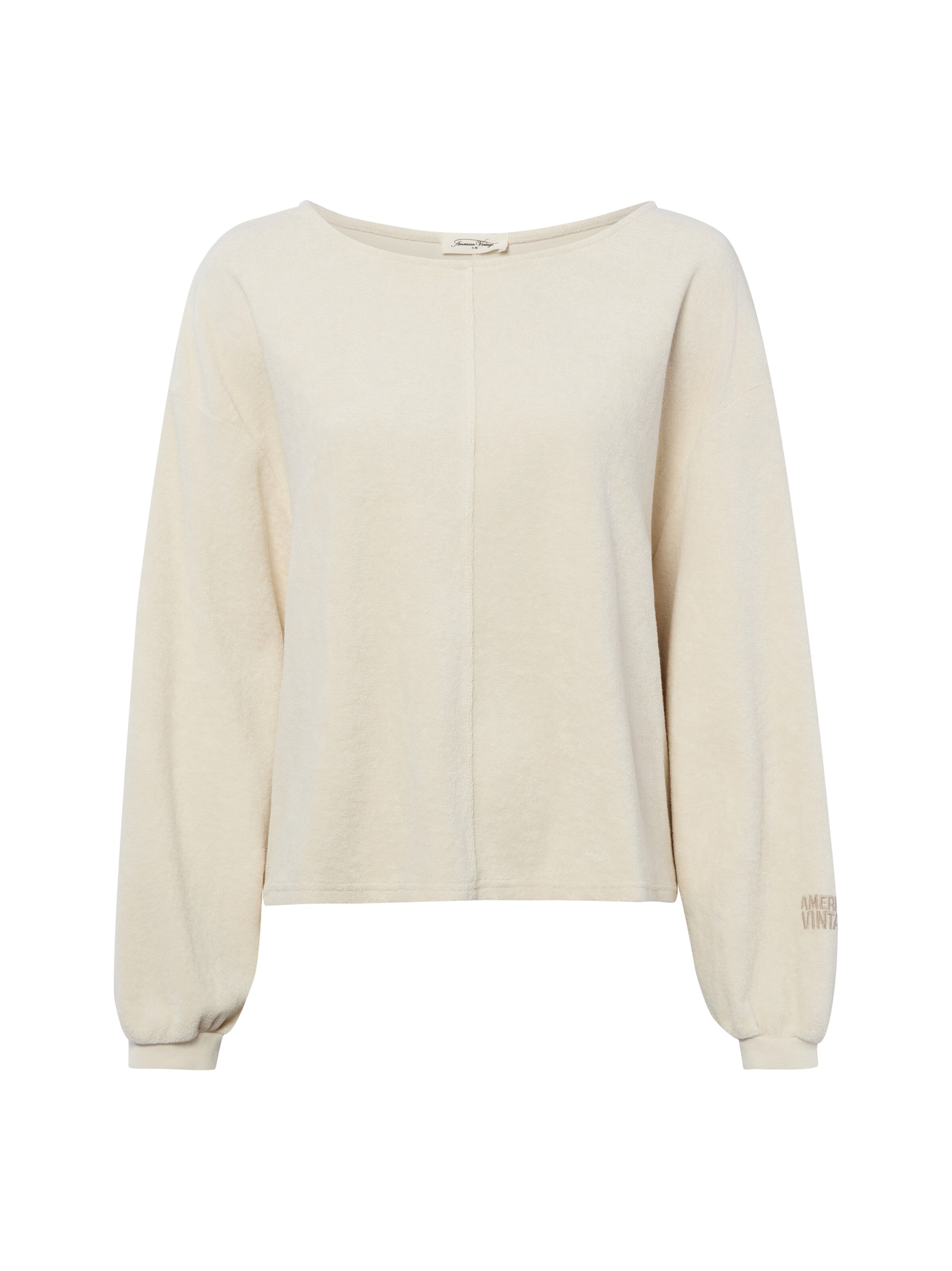 AMERICAN VINTAGE Sweatshirt 'Fuxow' in Beige: voorkant