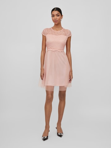 VILA - Vestido de cocktail 'Lynnea' em rosa