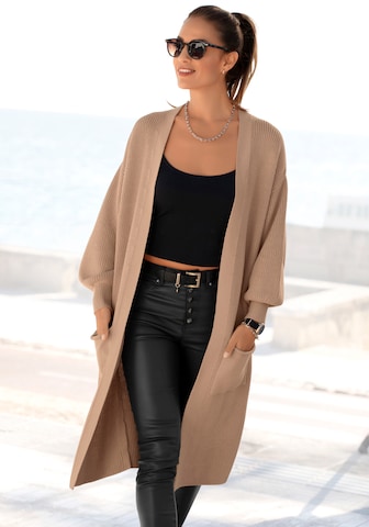 Cardigan LASCANA en beige : devant