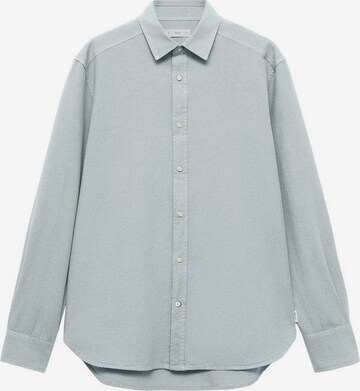 MANGO TEEN Regular fit Button Up Shirt 'Summer6' in Blue: front