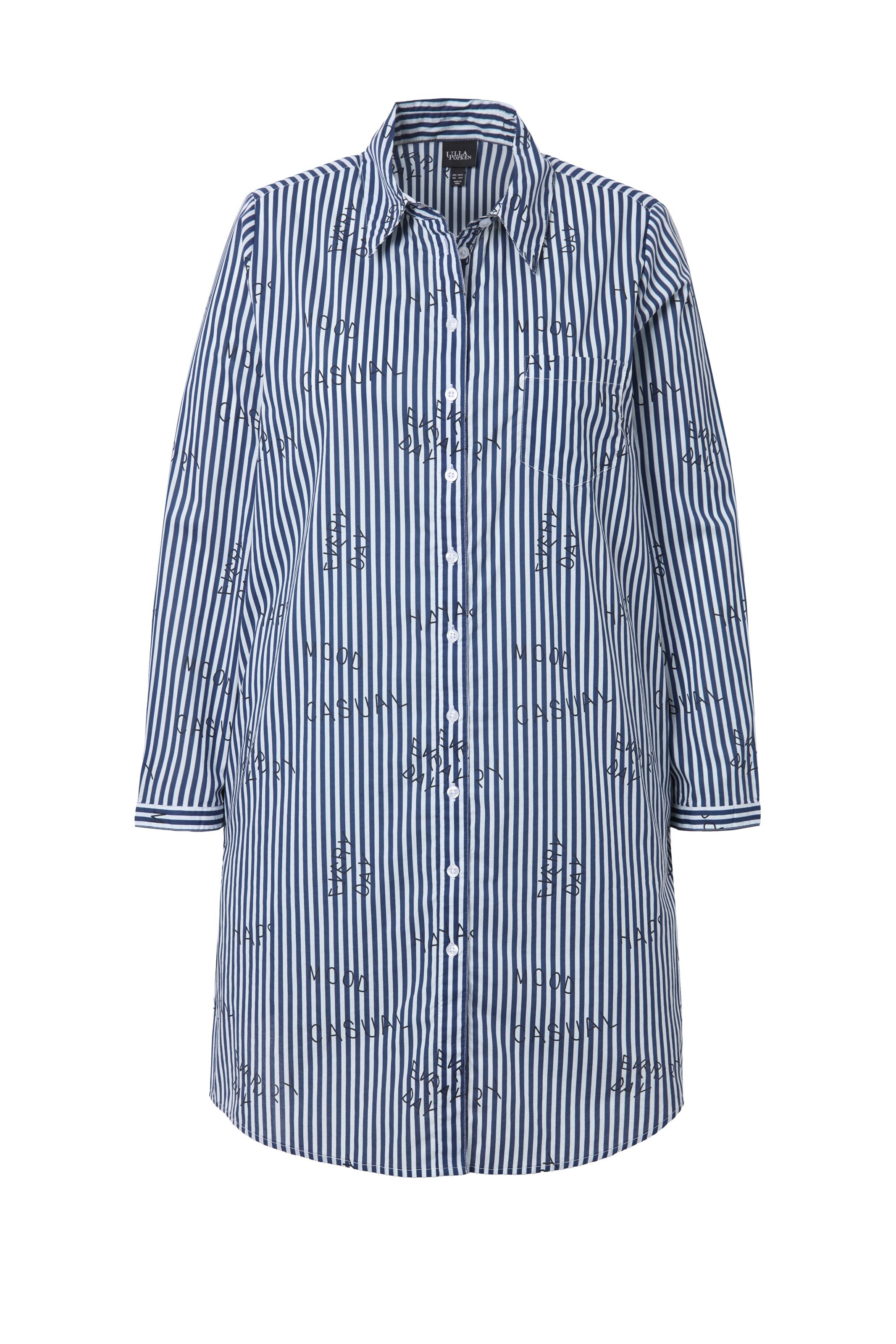 Ulla Popken Blouse in Blue: front