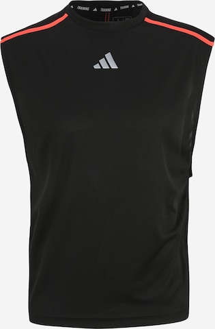 T-Shirt fonctionnel 'Workout Base' ADIDAS PERFORMANCE en noir : devant