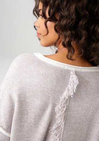 Aniston CASUAL Pullover in Grau