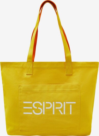 ESPRIT Shopper in gelb / weiß, Produktansicht