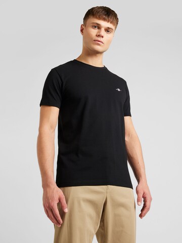 T-Shirt GANT en noir : devant