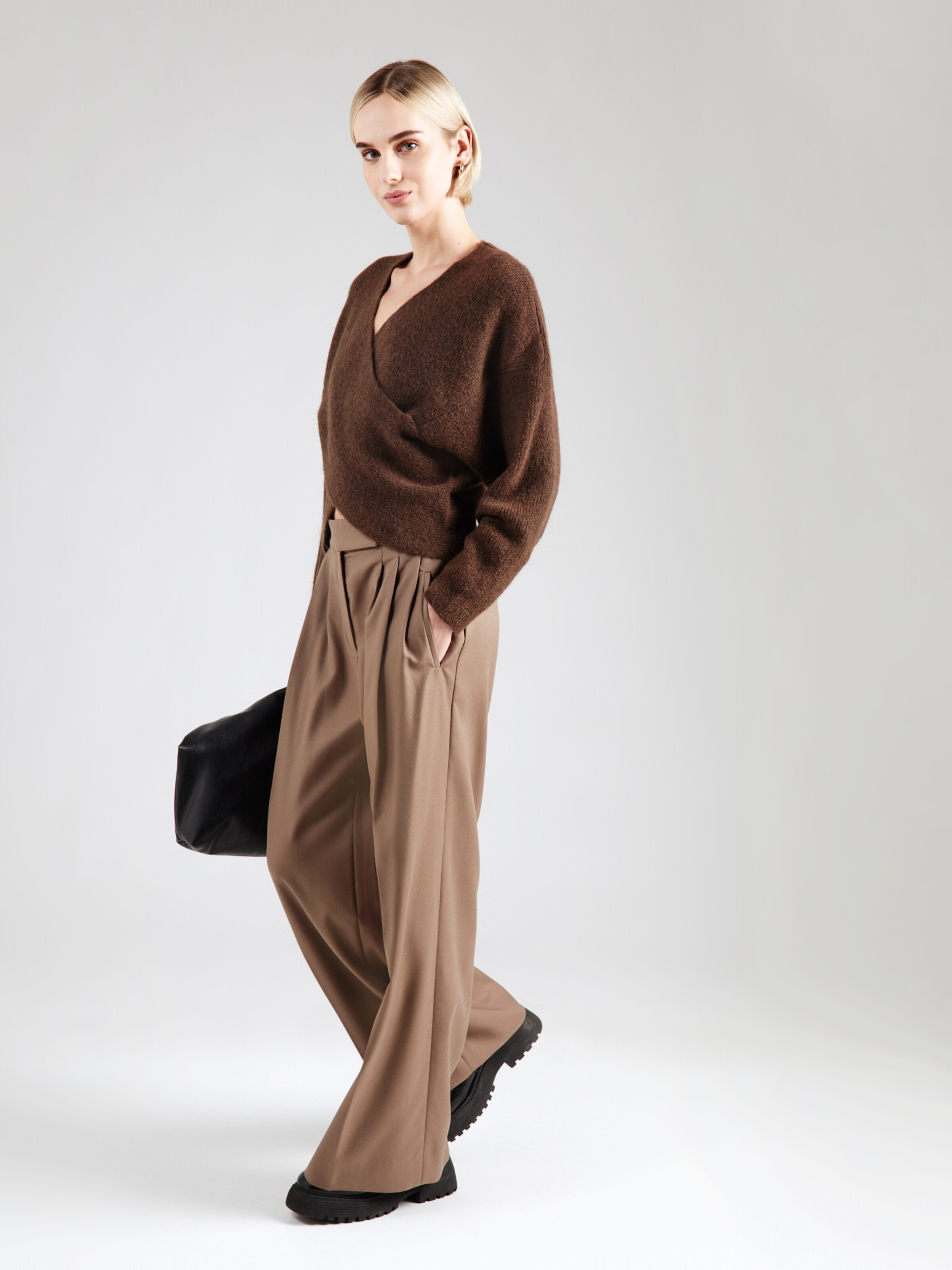 MSCH COPENHAGEN Pullover 'Zinelle Hope' in Dunkelbraun | ABOUT YOU