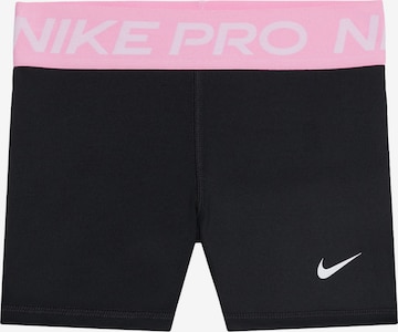 NIKE Workout Pants 'Nike Pro' in Black: front
