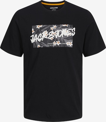 JACK & JONES Shirt 'JJHawaii' in Black: front