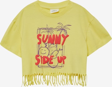 T-Shirt s.Oliver en jaune : devant