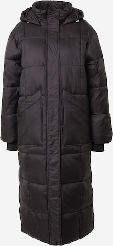 SISTERS POINT Winter Coat 'DUSTY' in Black: front