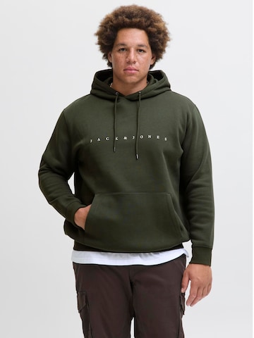 Jack & Jones Plus Sweatshirt 'JJEStar' in Green: front