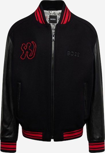 BOSS Black Veste mi-saison 'Munto' en rouge / noir, Vue avec produit