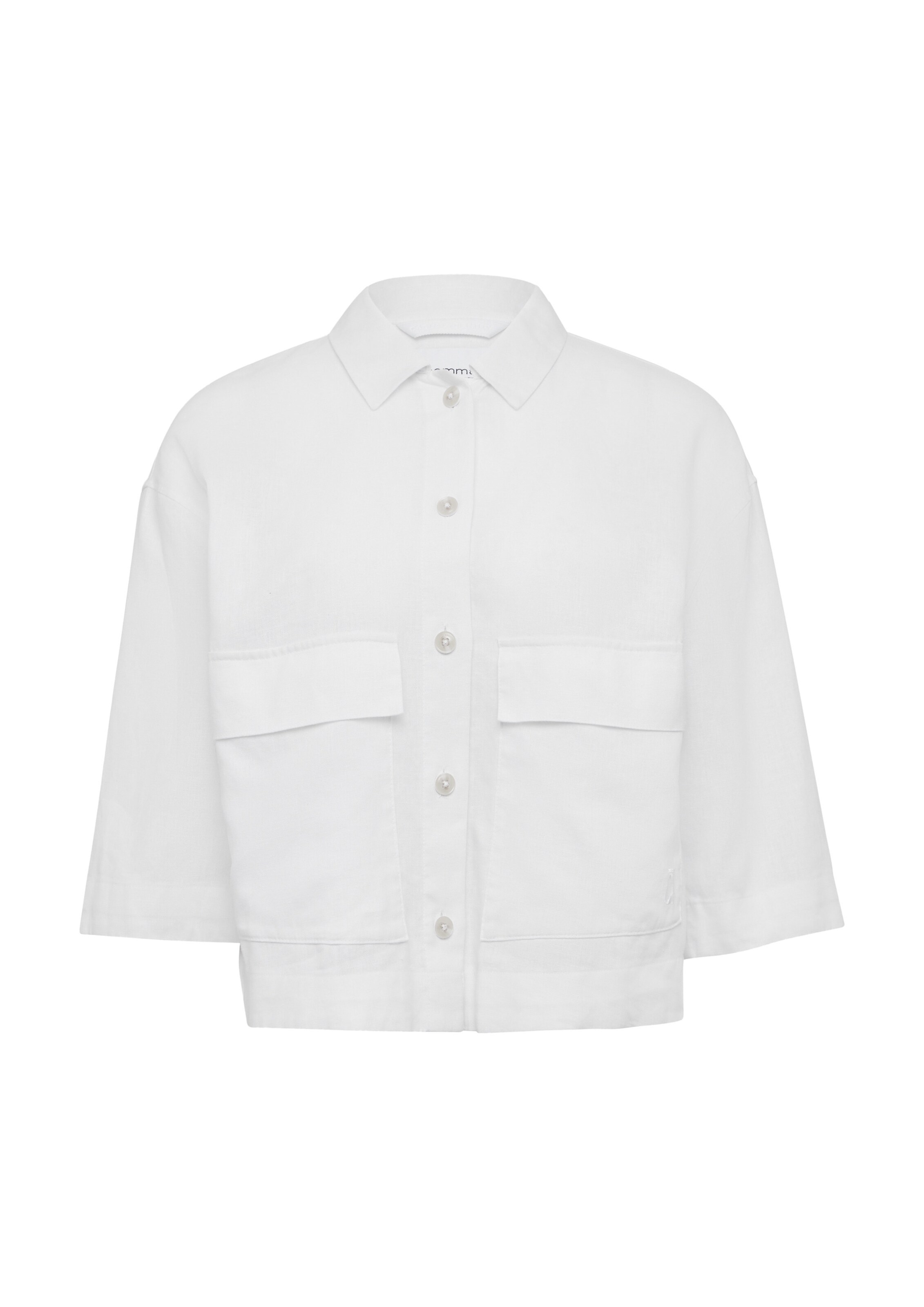 comma casual identity Tussenjas in Wit: voorkant