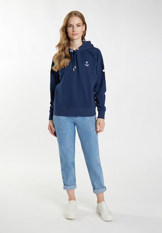 DreiMaster Maritim Sweatshirt 'Eissegler' in Blue