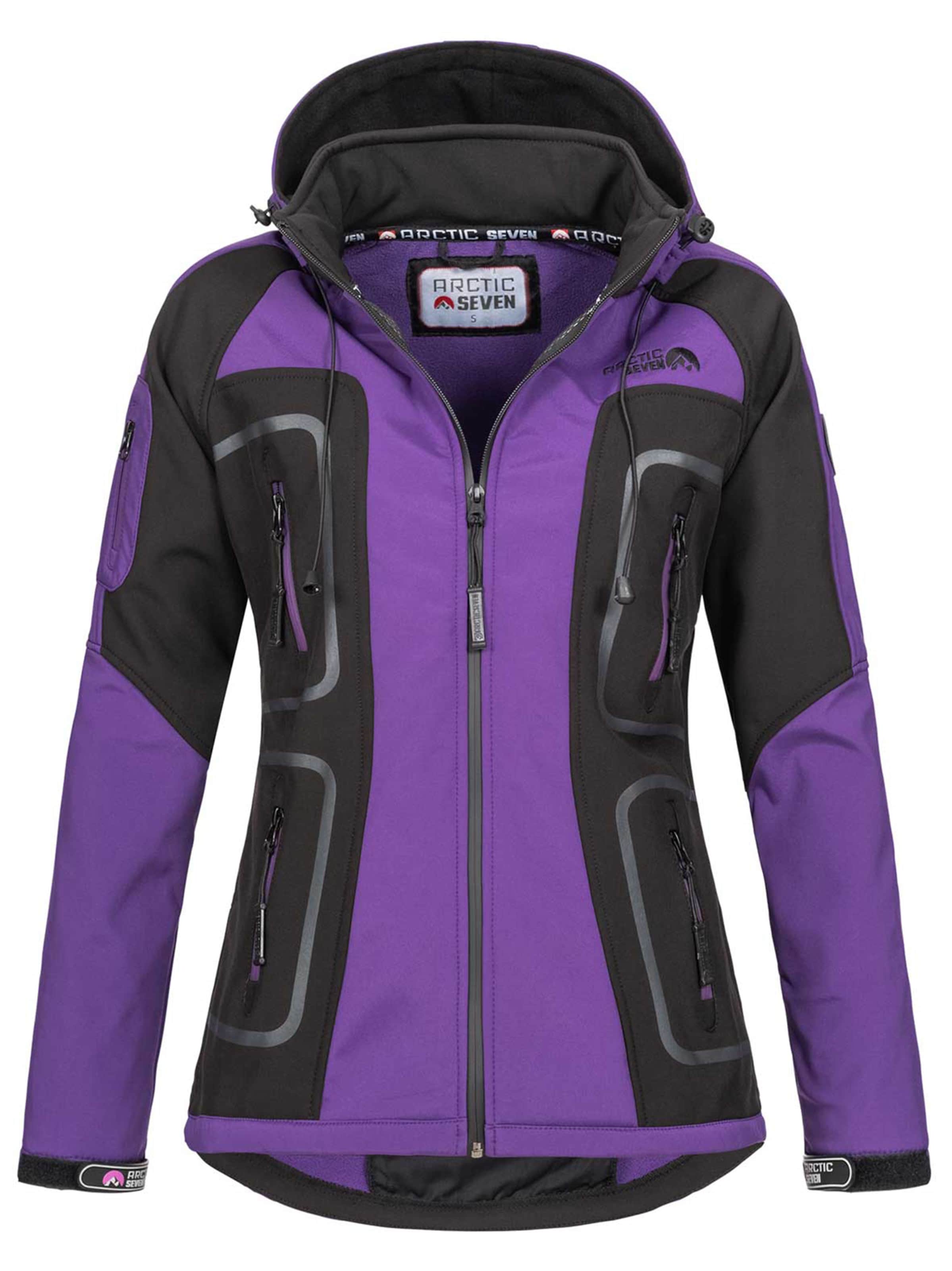 Arctic Seven Functionele jas in Lila: voorkant