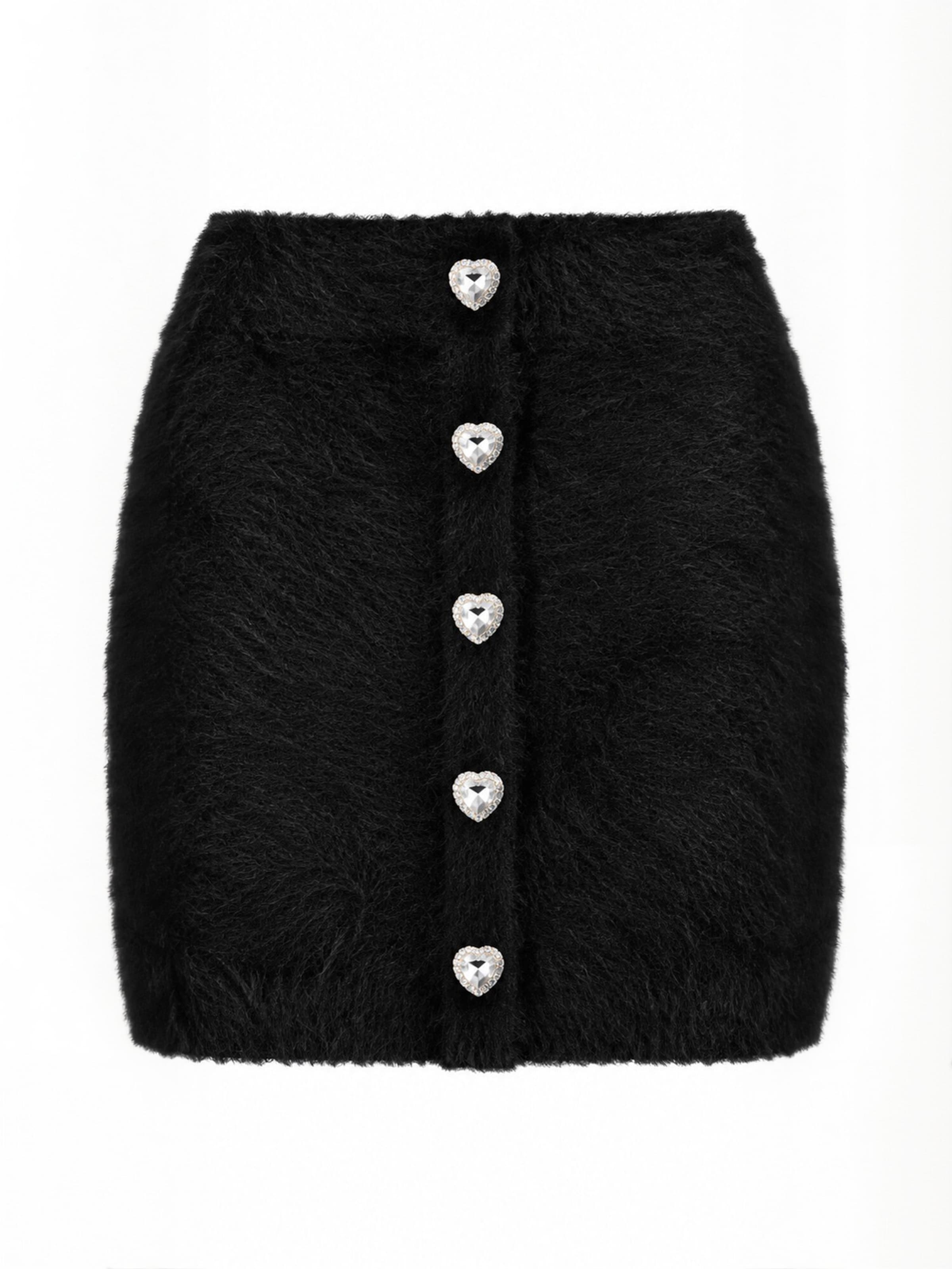 Crās Skirt ' Elvirecras ' in Schwarz: Vorderseite