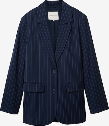 Blazer TOM TAILOR DENIM en bleu : devant