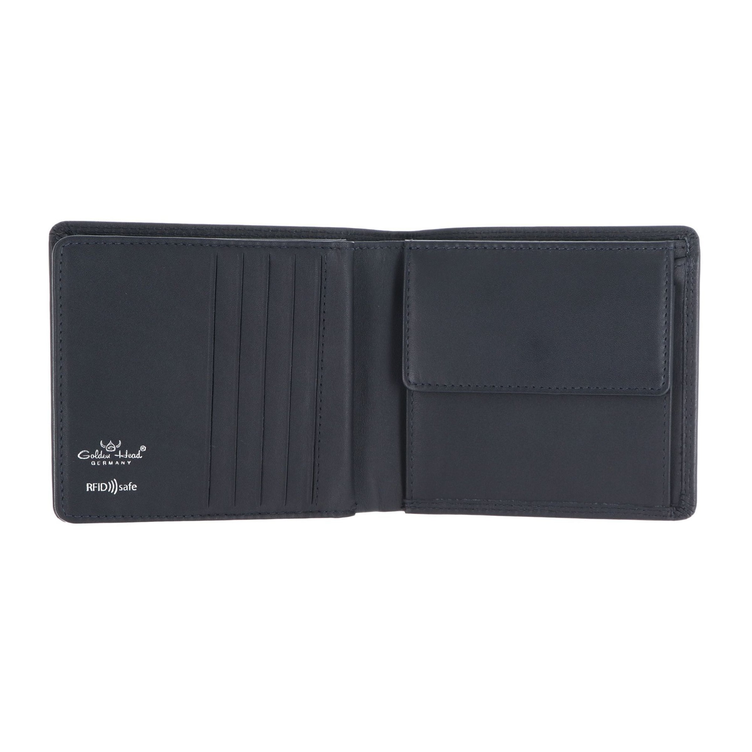 GOLDEN HEAD Wallet 'Polo ' in Blue