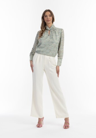 Camicia da donna di faina in verde