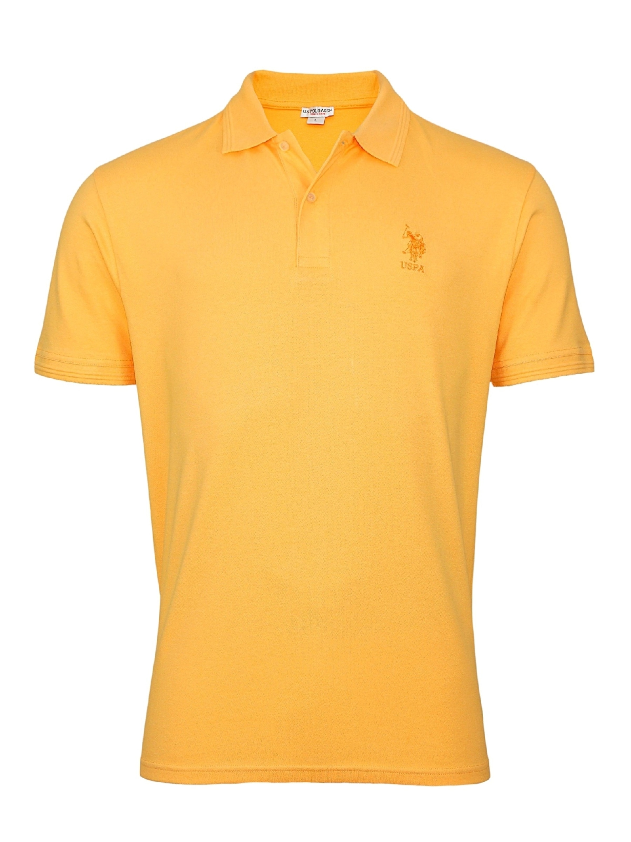 Maglietta 'Axel' di U.S. POLO ASSN. in arancione: frontale