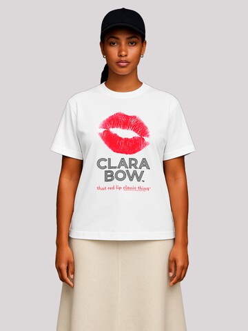 T-shirt 'Clara Bow Red Lip Classic Thing' F4NT4STIC en blanc : devant