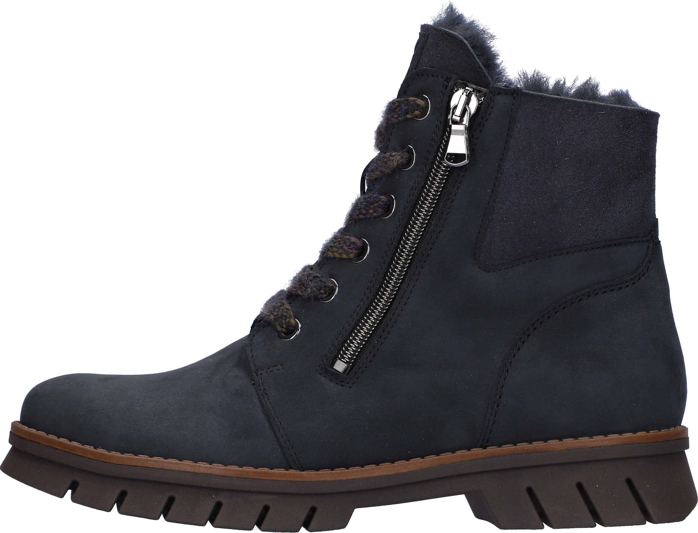 WALDLÄUFER Schnürstiefelette in Blau