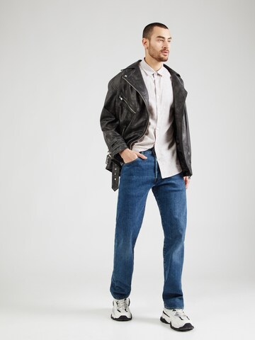 INDICODE JEANS Regular Fit Hemd 'Massimo' in Braun