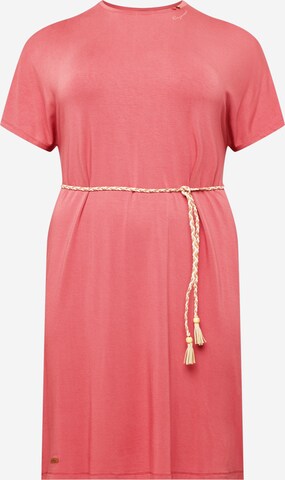 Ragwear Plus Sukienka 'KASS' w kolorze różowy: przód