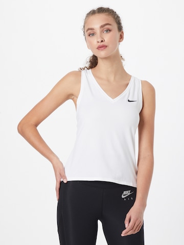 NIKE Sporttop 'Victory' in Wit: voorkant