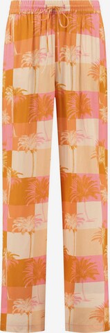 Shiwi Wide leg Broek 'Monaco' in Oranje: voorkant