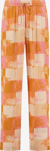 Shiwi Szeroka nogawka Spodnie 'Monaco' w kolorze pomarańczowy: przód