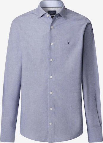 Hackett London Zakelijk overhemd 'Puppytooth' in Blauw: voorkant