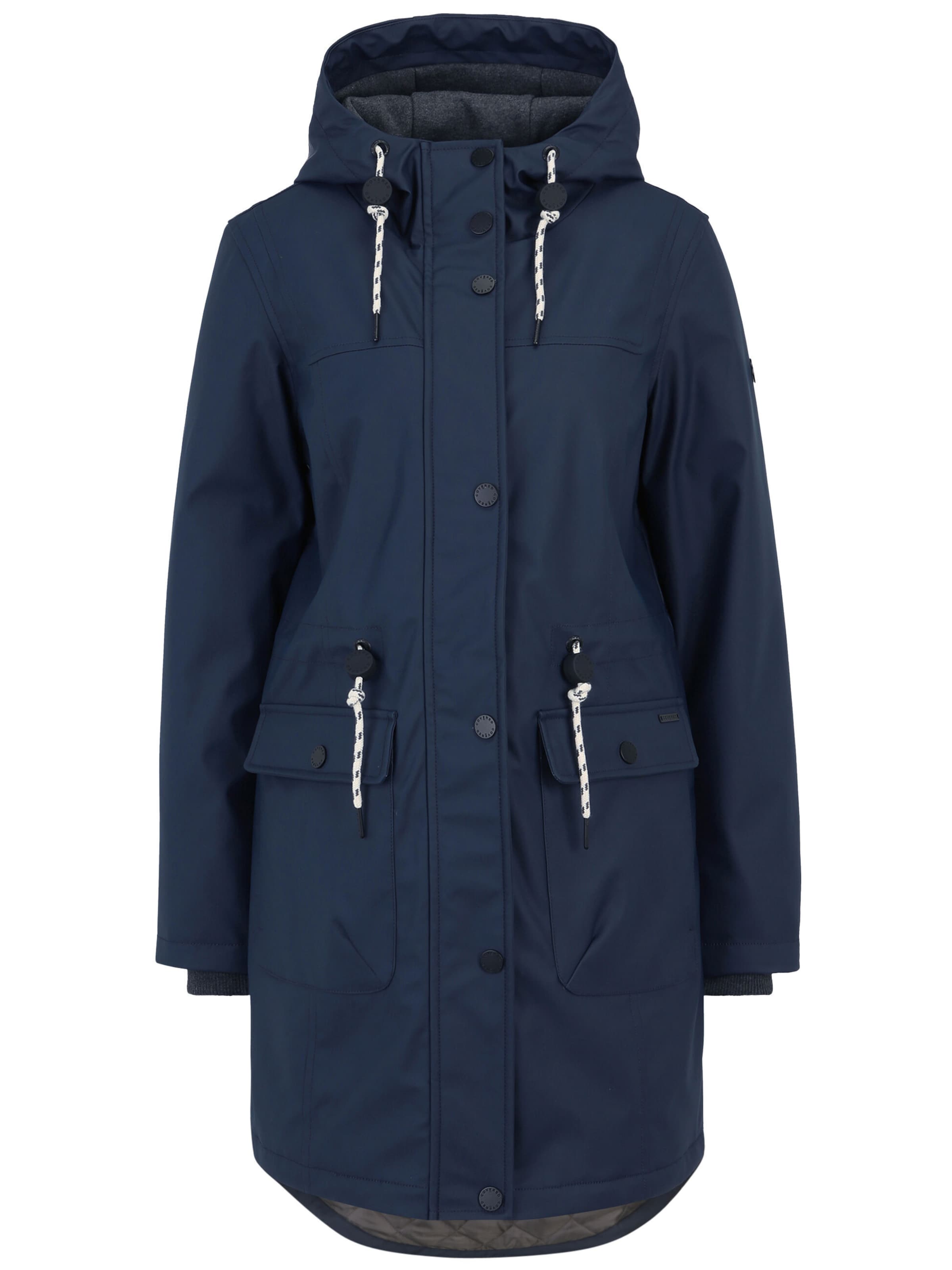 Covered Jacke 'Paula' in Blau: Vorderseite