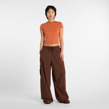 Wide Leg Pantalon cargo new balance en marron
