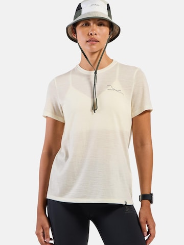 ODLO Functioneel shirt 'MERINO 160 POSTCARDS' in Wit