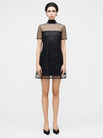 melns Staud Kokteiļkleita 'ILANA'