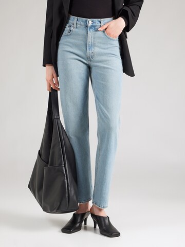 Abercrombie & Fitch Úzky strih Džínsy - Modrá: predná strana