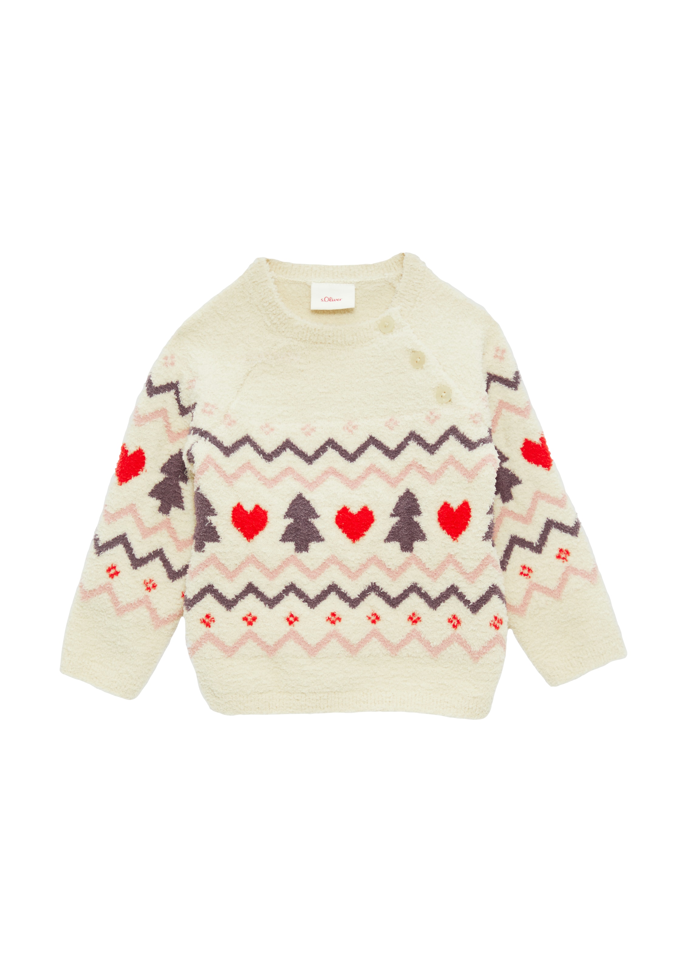s.Oliver Pullover in Beige: Vorderseite