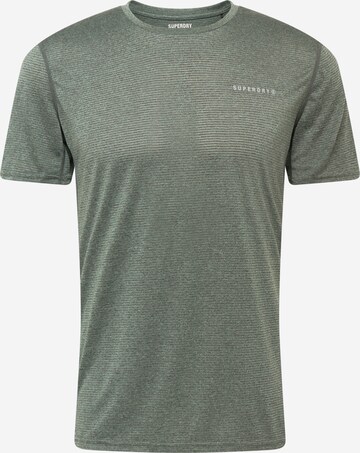 Superdry Performance Shirt in Green: front