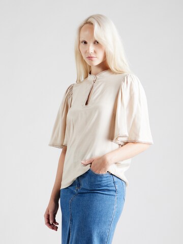 VILA Blouse in Beige: front