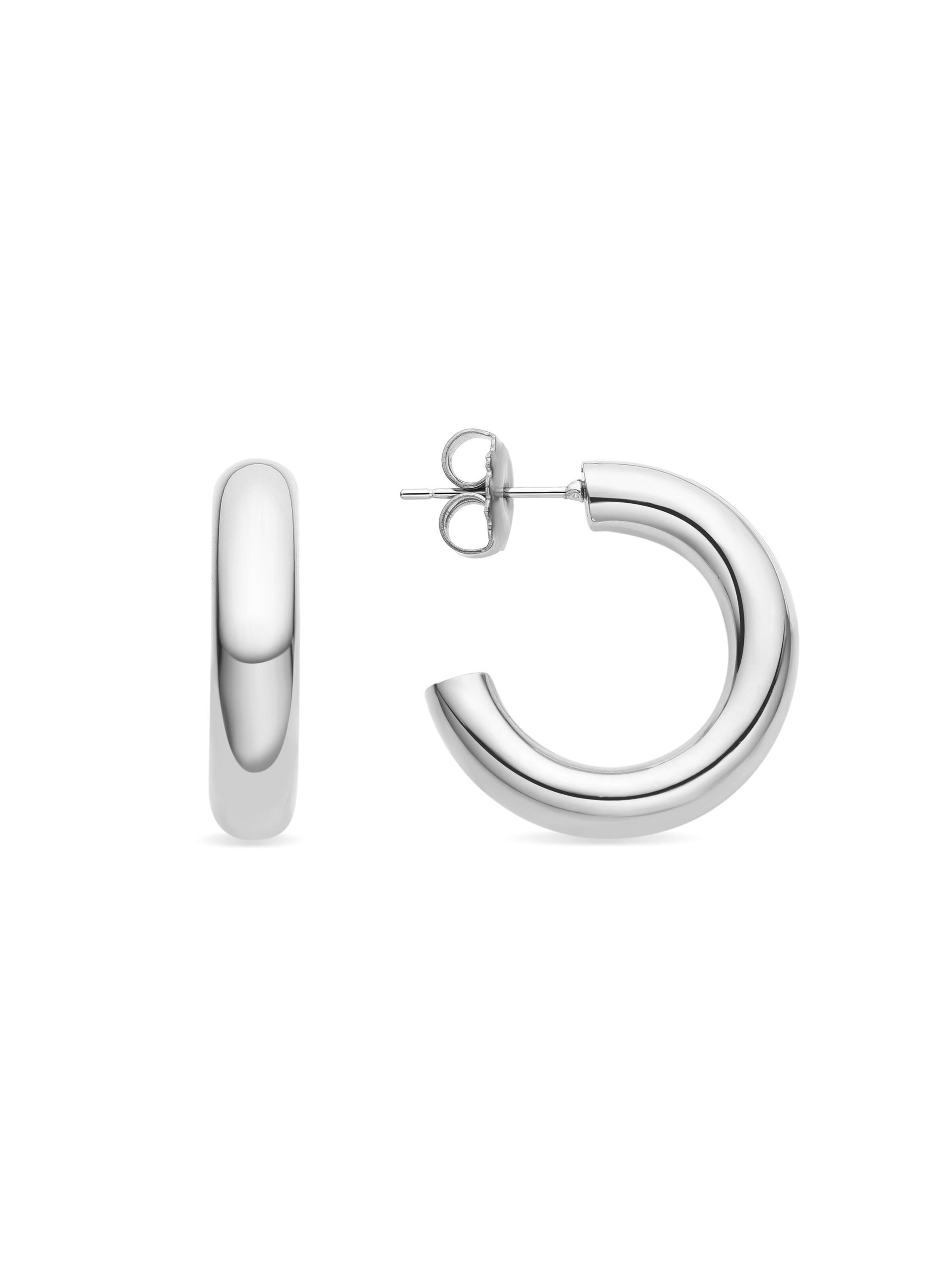 Boucles d'oreilles 'Shiwa' Luxenter en argent : devant