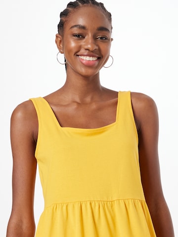 Urban Classics - Vestido de verano en amarillo