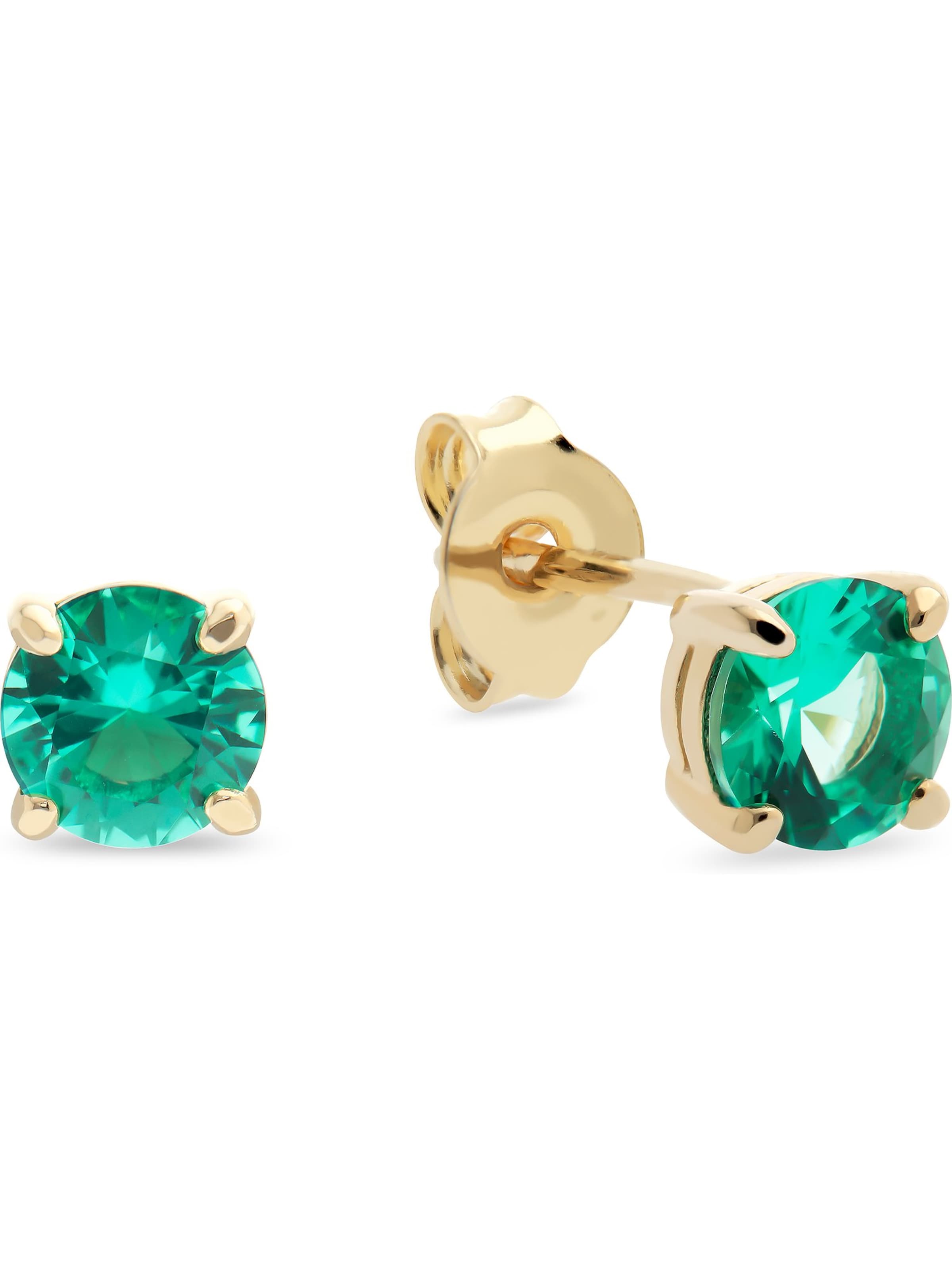 CHRIST Ohrringe in Grün: Vorderseite