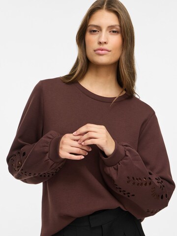 VILA Sweatshirt 'SANDY' in Braun