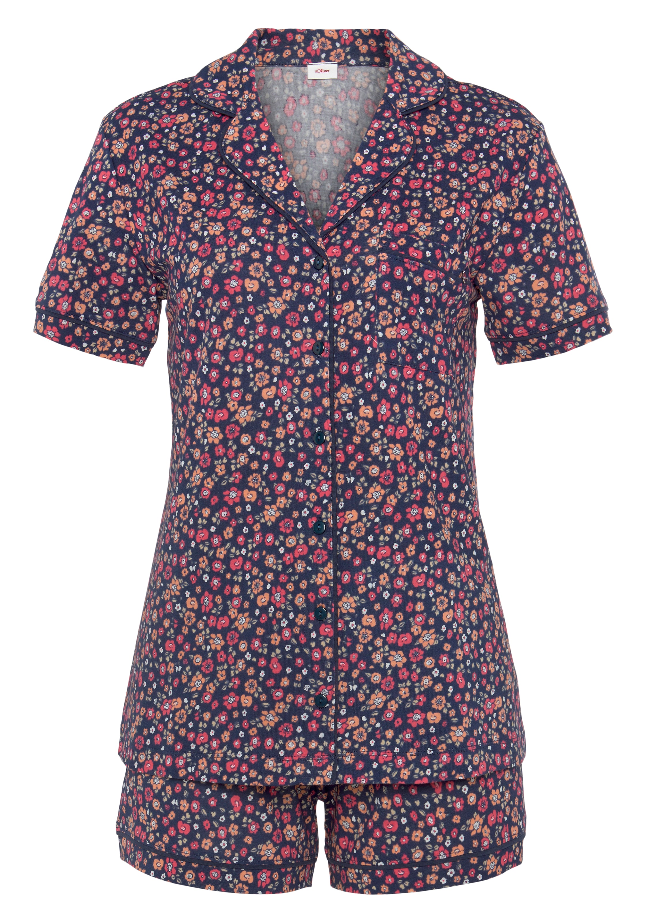 s.Oliver Shorty in Blau: Vorderseite