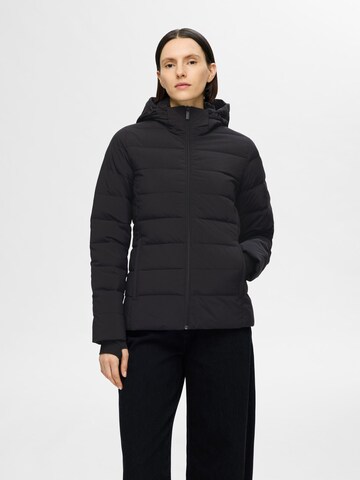 SELECTED FEMME Between-Season Jacket 'RE:DOWN®' in Black: front