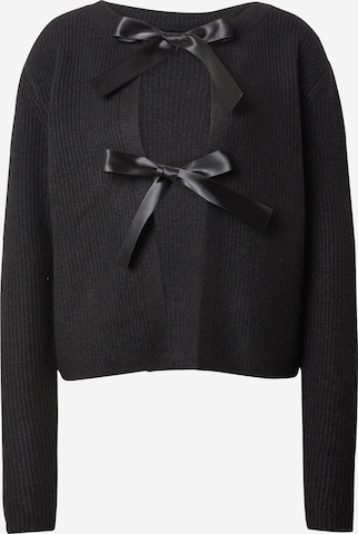 PIECES Вязаная кофта 'PCRILLY' в Черный: спереди