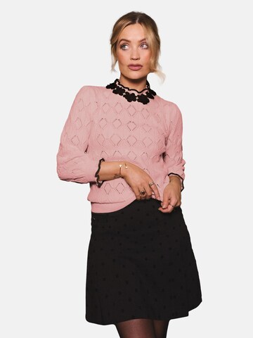 love & roses Свитер в Ярко-розовый: спереди