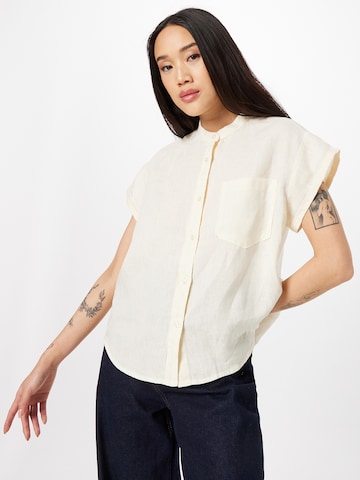 KnowledgeCotton Apparel Bluse 'Aster' in Beige: predná strana